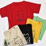 تیشرت چاپ گربه خطی - مانتو پاتریس رشت