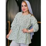 شومیز پفکی گلدار - مانتو پاتریس رشت