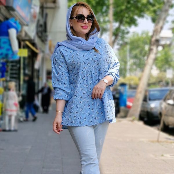 شومیز پفکی گلدار - مانتو پاتریس رشت