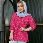 شومیز پفکی گلدار - مانتو پاتریس رشت