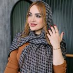 روسری طرحدار دست دوز - مانتو پاتریس رشت