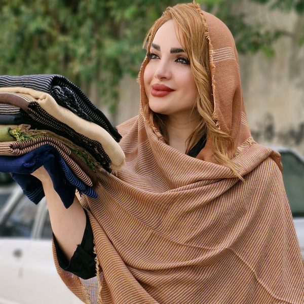 شال نخی دور ریش