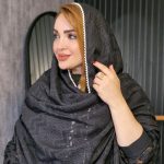 شال مجلسی مرواریدی- مانتو پاتریس رشت