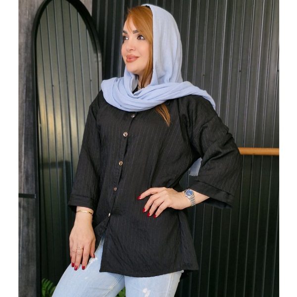 مانتو پلوتی آستین پاکتی - مانتو پاتریس رشت