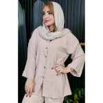 مانتو کراش دکمه ای - مانتو پاتریس رشت