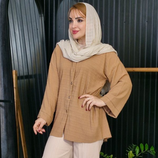 مانتو کراش دکمه ای - مانتو پاتریس رشت