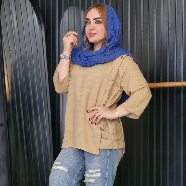 تونیک جلوبسته 8 دکمه شانتون