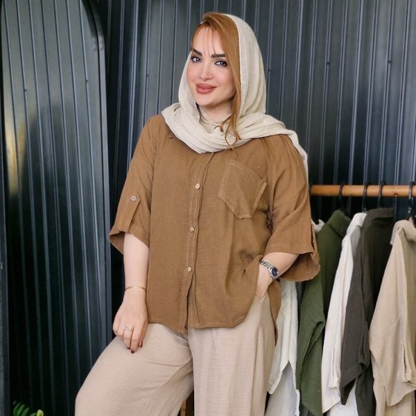 شومیز دبل فیس رنگی