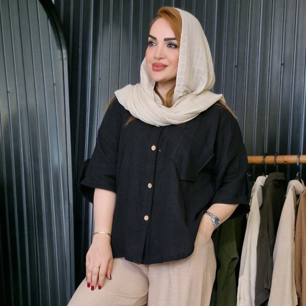 شومیز دبل فیس رنگی