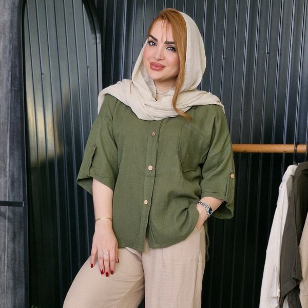 شومیز دبل فیس رنگی