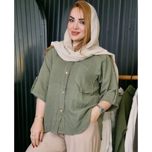 شومیز دبل فیس رنگی