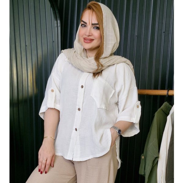 شومیز دبل فیس رنگی