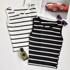 تاپ حلقه ای راه راه فانریپ - مانتو پاتریس رشت