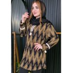 تونیک طرحدار آستین نواری