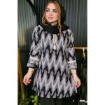 تونیک طرحدار آستین نواری