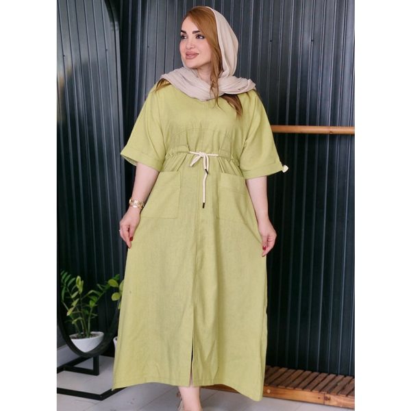 کفتان لینن کجراه