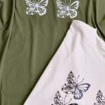 تیشرت لانگ چاپ پروانه