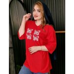 تیشرت لانگ چاپ پروانه