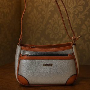 کیف چرم نوار قهوه ای - مانتو پاتریس رشت