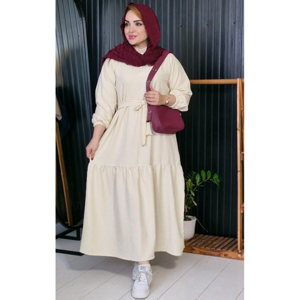 پیراهن ساحلی چین دار