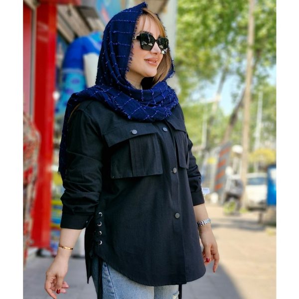 مانتو لینن بغل پرچی