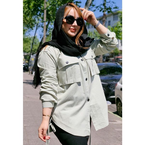 مانتو لینن بغل پرچی