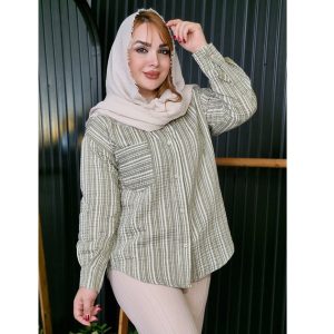 شومیز راه راه پفکی - مانتو پاتریس رشت