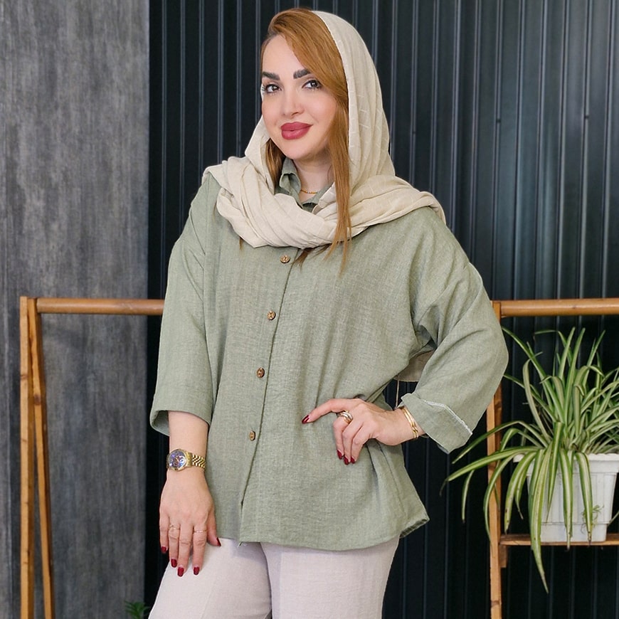 مانتو صوفیا پشت دکمه راشین