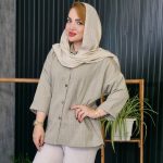 مانتو صوفیا پشت دکمه راشین