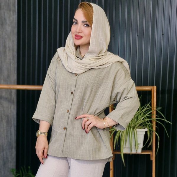 مانتو صوفیا پشت دکمه راشین