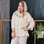 مانتو صوفیا پشت دکمه راشین - مانتو پاتریس رشت