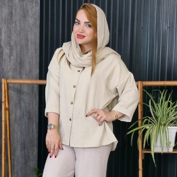 مانتو صوفیا پشت دکمه راشین - مانتو پاتریس رشت