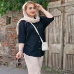 شومیز لینن هلالی