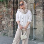 شومیز لینن هلالی