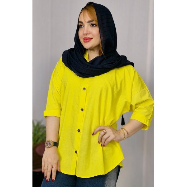 مانتو لینن رنگی