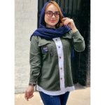 مانتو لینن جیب زنجیری