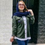 مانتو لینن جیب زنجیری