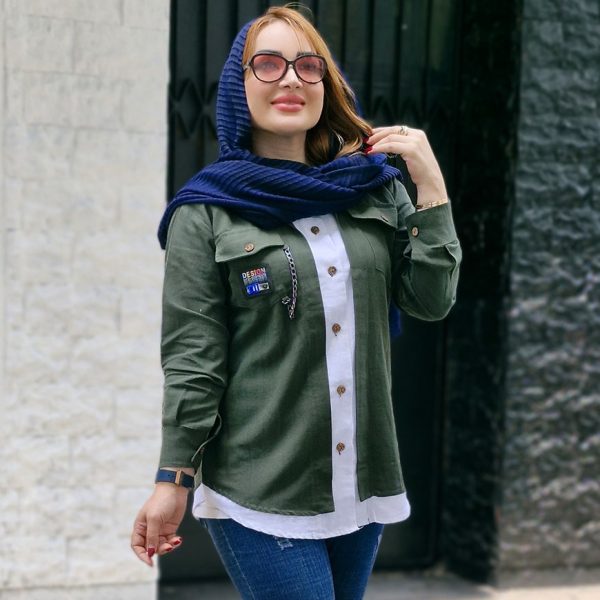 مانتو لینن جیب زنجیری