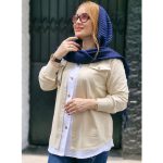 مانتو لینن جیب زنجیری