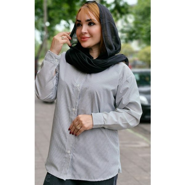 شومیز راه راه ساده