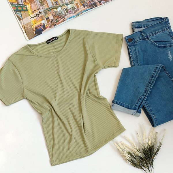 تیشرت فانریپ کراپ ساده