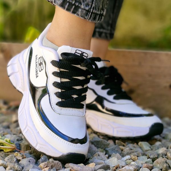 کتونی سفید مشکی بالنسیاگا