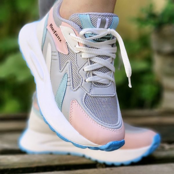 کتونی آبی صورتی بندی - مانتو پاتریس رشت