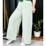 شلوار بگ لینن کمر کش