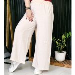 شلوار بگ لینن کمر کش - مانتو پاتریس رشت