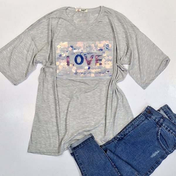 تیشرت ملانژ پولکی - مانتو پاتریس رشت