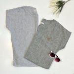 تیشرت لینن قلب نگینی