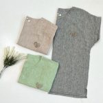 تیشرت لینن قلب نگینی