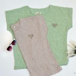 تیشرت لینن قلب نگینی - مانتو پاتریس رشت