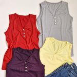 تاپ حلقه ای 3 دکمه - مانتو پاتریس رشت